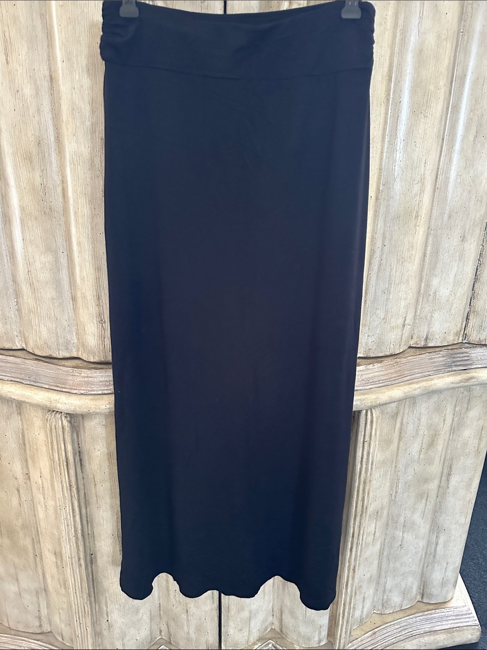Black Women’s Maxi Skirt - Classic Stretch Jersey